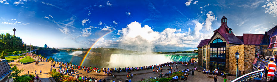 Niagara Falls is a popular tourist attraction all year round.