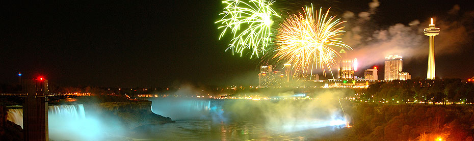 The Falls are illuminated every night all year round